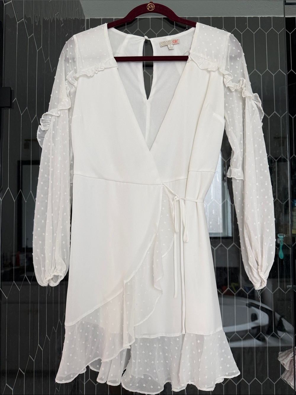 Gianni Bini White Wrap Dress